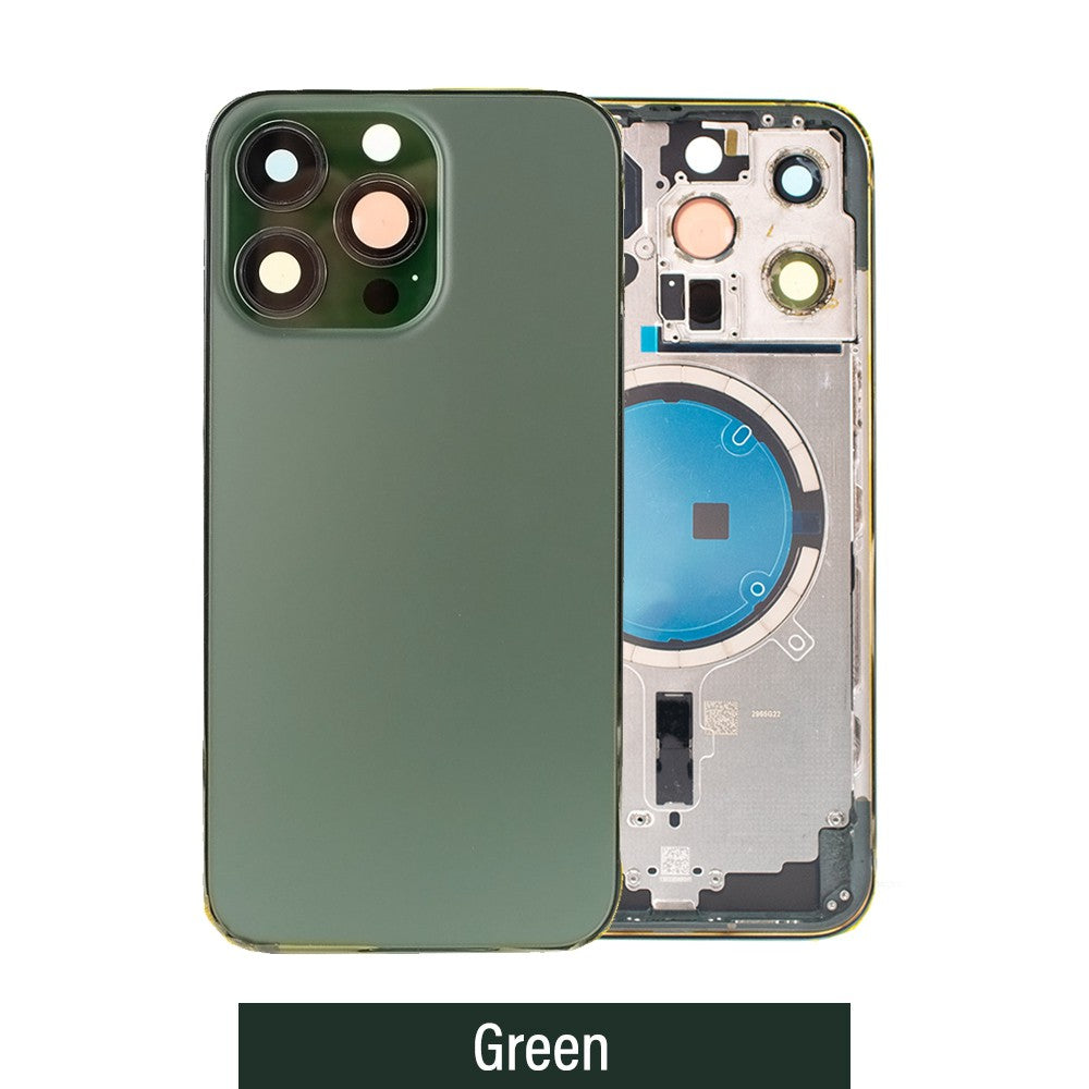 Rear Housing for iPhone 13 Pro (NO LOGO)-Green Rear Housing for iPhone 13 Pro (NO LOGO)-Green